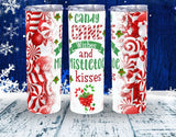 Candy cane 20 oz tumbler