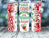 Candy cane 20 oz tumbler